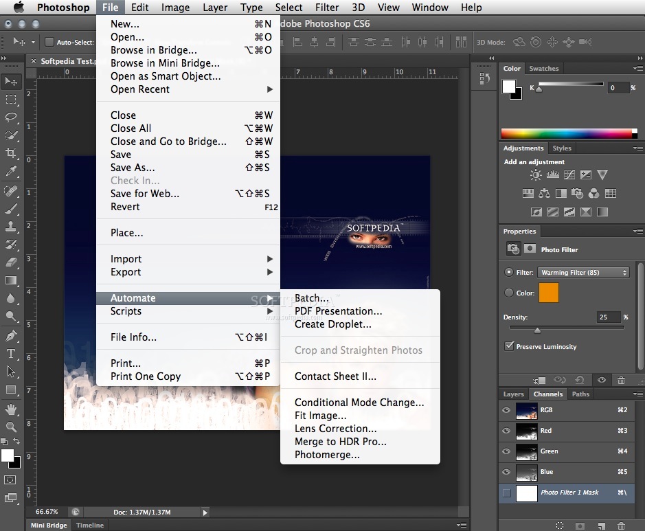 what program should i use for my mac 10.9.5 for rough edges on photos and cmyk colors
